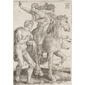 A female figure raped by a satyr on horseback