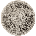 Design for an engraved tazza with a portrait of William I of Orange as Commander of Wisdom