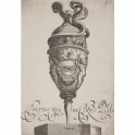 Vase with two naked putti carrying a festoon