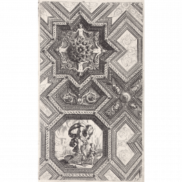 Study of ceiling decoration with Aeneas fleeing Troy with Anchisis on his back