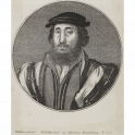 Portrait of a man with dark curly hair, moustache and beard (Jean de Dinteville)