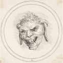 Grotesque head of a satyr