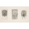 Three grotesque masks