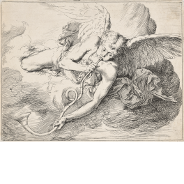 Angel with trumpet (Detail from St Jerome hearing the trumpet of the Last Judgement)