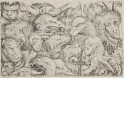 Heads of grotesque animals