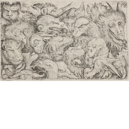 Cabezas grotescas de animales