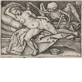 Death and the sleeping woman